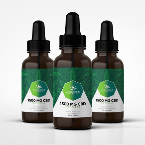 Hemp packaging with the title 'CBD Tincture'