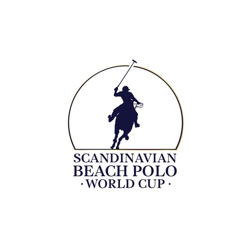 Series logo with the title 'Scandinavian Beach Polo World Cup'