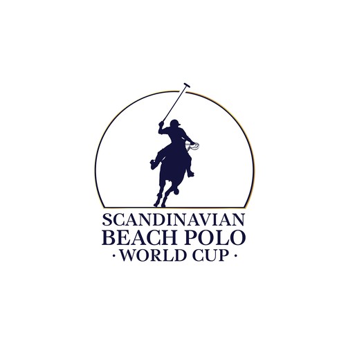 Championship logo with the title 'Scandinavian Beach Polo World Cup'