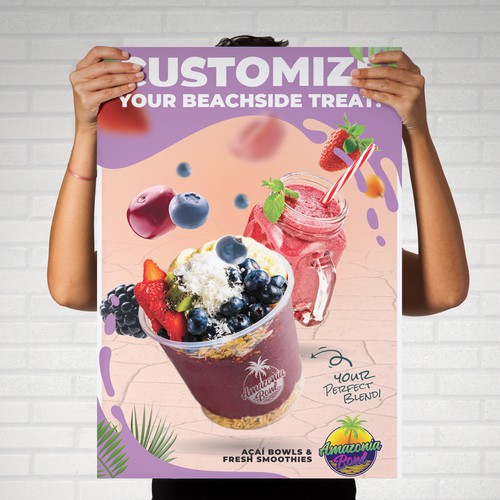 Healthy food design with the title 'Poster'