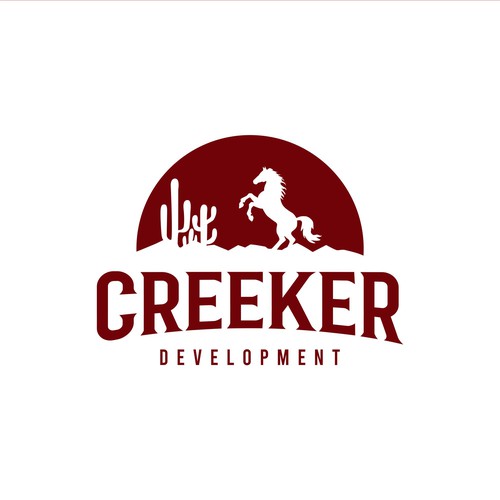 Horse design with the title 'CREEKER LOGO'