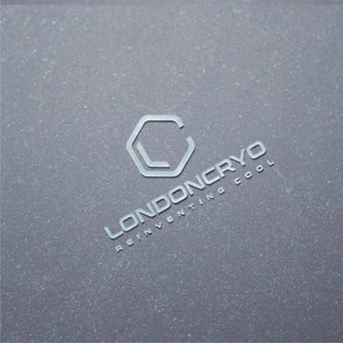 Ice design with the title 'London Cryo - Logo Design'