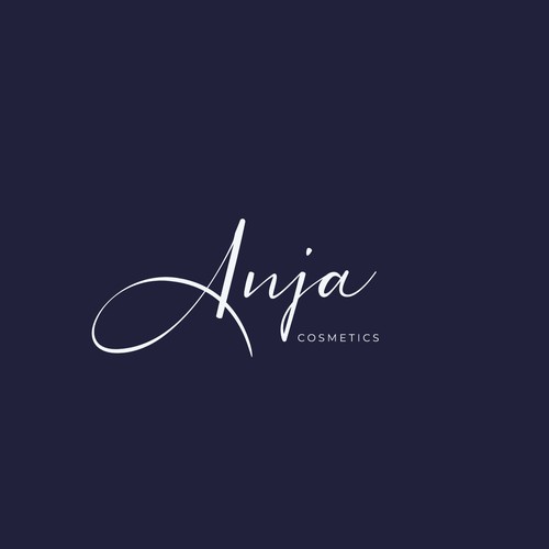 Iceland design with the title 'Anja Cosmetics'