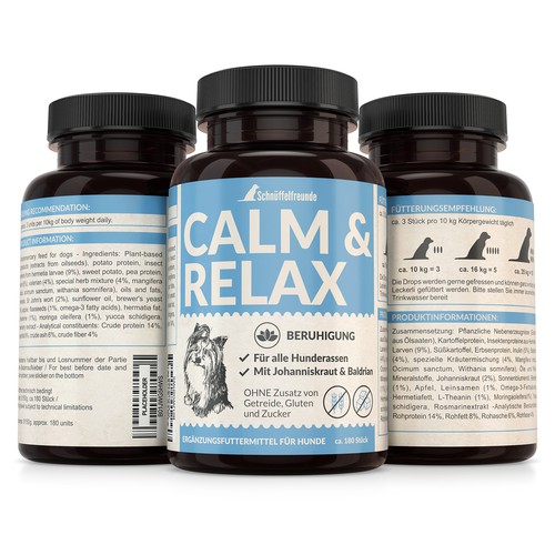 Nutrition label with the title 'Label&3D Rendering'