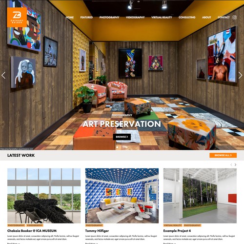 Media design with the title 'Zachary Balber'