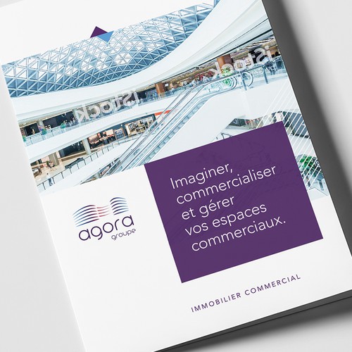 Slick design with the title 'Agora Group Bi-Fold'