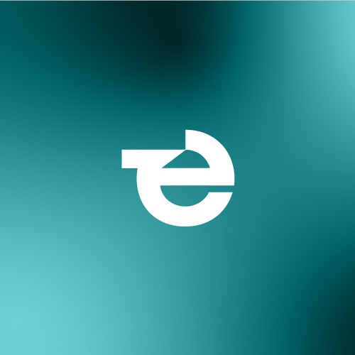Corporate identity logo with the title 'e'