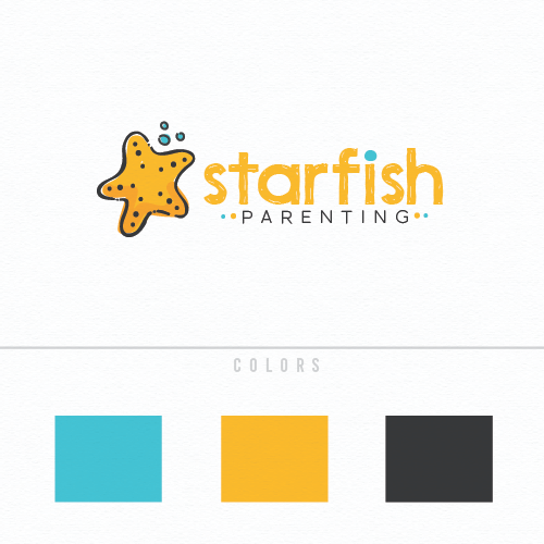Trendy design with the title ' Parenting strategies start-up needing Logo featuring a Starfish'