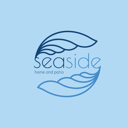 Seaside design with the title 'Seaside Home & Patio '