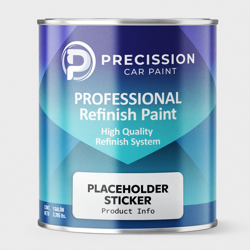 Professional label with the title 'Car Paint Can'
