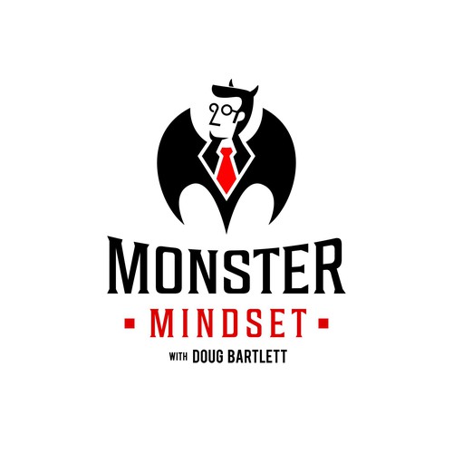 Devil design with the title 'Monster MIndset'
