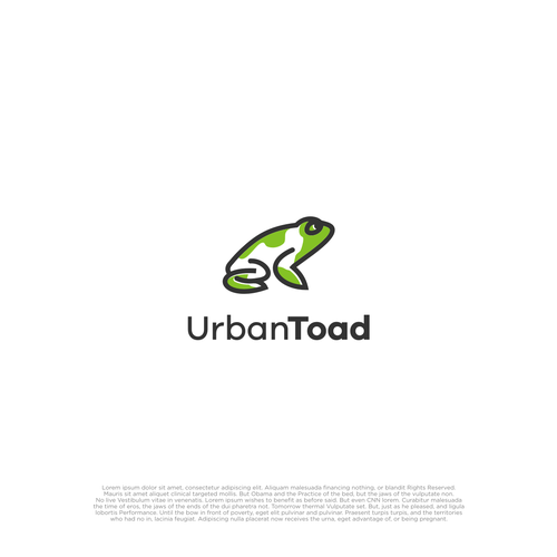 Frog design with the title 'Urban Toad'