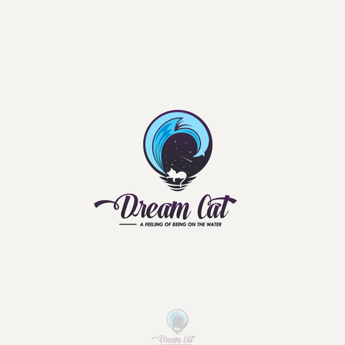 Moon brand with the title 'Logo for Dream Cat'