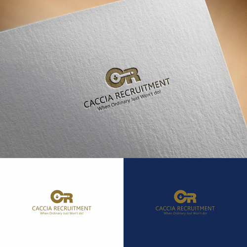 Recruitment logo with the title 'caccia recruitment'