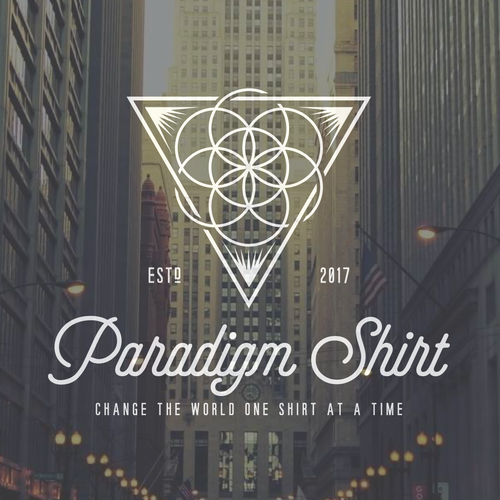 Triangle logo with the title 'A cool logo for a brand trying to make the world a better place'