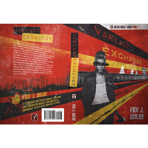 Red design with the title 'Book cover for Variant Exchange'