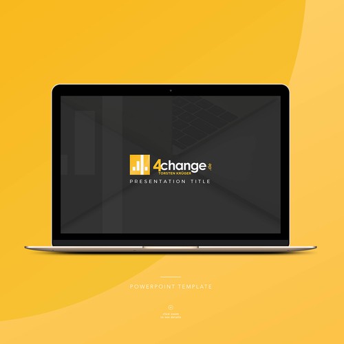 Yellow design with the title 'Black and Yellow Presentation for Freelance Consultant'