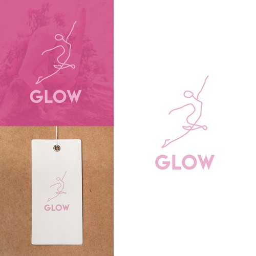 Flexible logo with the title 'GLOW'