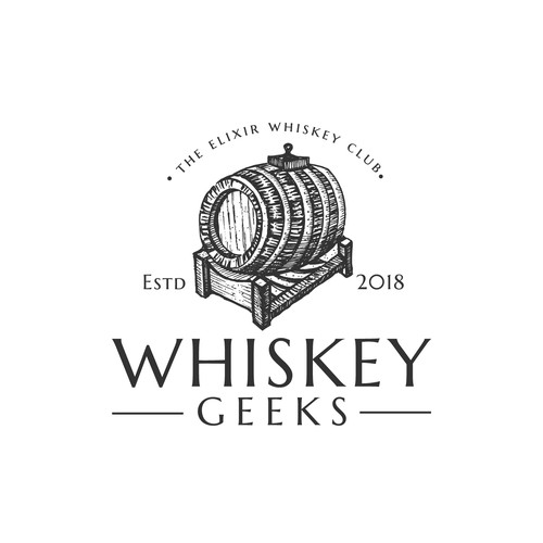 Whiskey logo with the title 'Whiskey Geeks'
