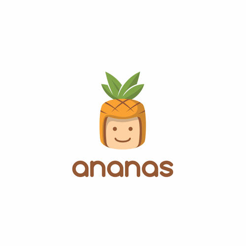 Fruit logo with the title 'Ananas App Logo'