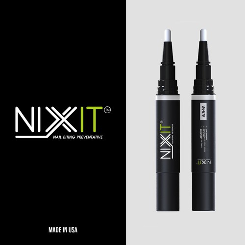 Nail design with the title 'Nixxit'