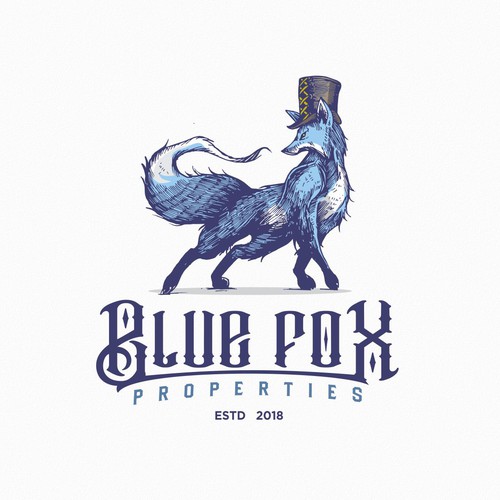 Fox brand with the title 'Blue fox'