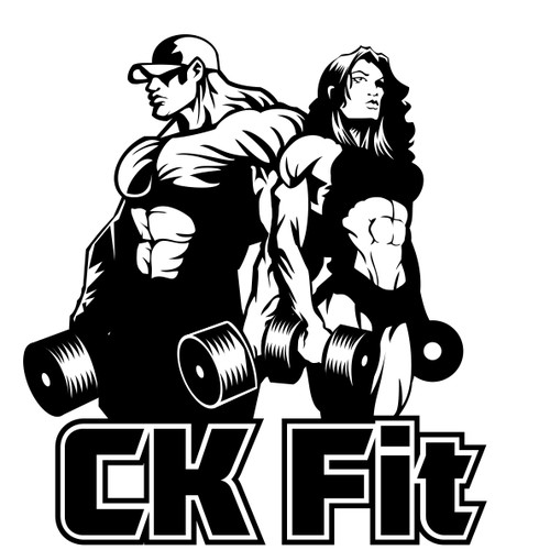 Running man logo with the title 'CK Fit'