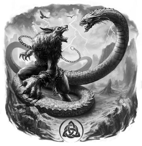 Snake design with the title 'batalla'