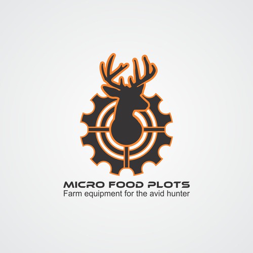 Hunter design with the title 'Logo Concept for Micro Food Plots'