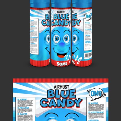 Eliquid Vape Bottle Label