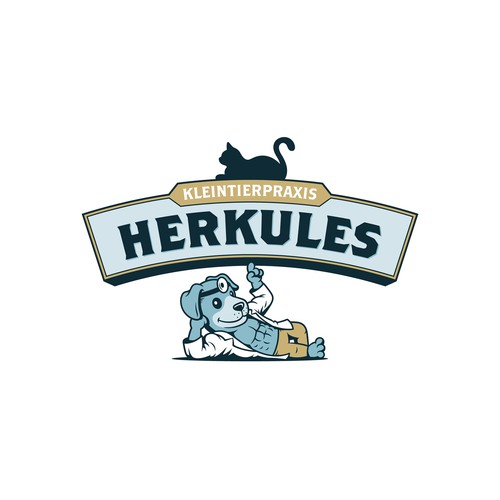 Veterinary logo with the title 'Strong Logo for Veterinary Practice'