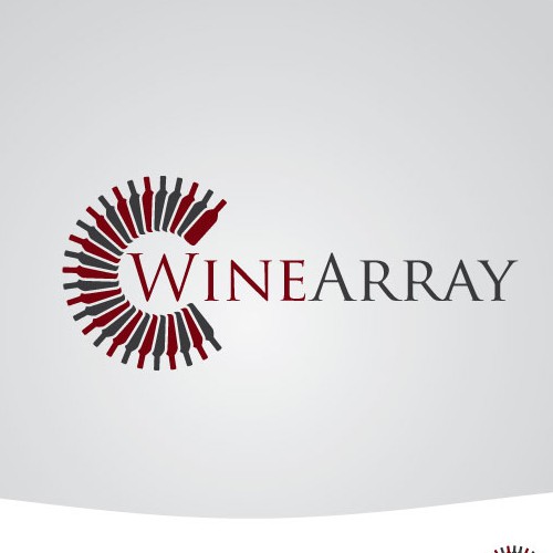 Wine bar design with the title 'Wine Array'