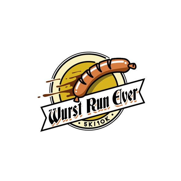 Funny logo with the title 'sausage logo'