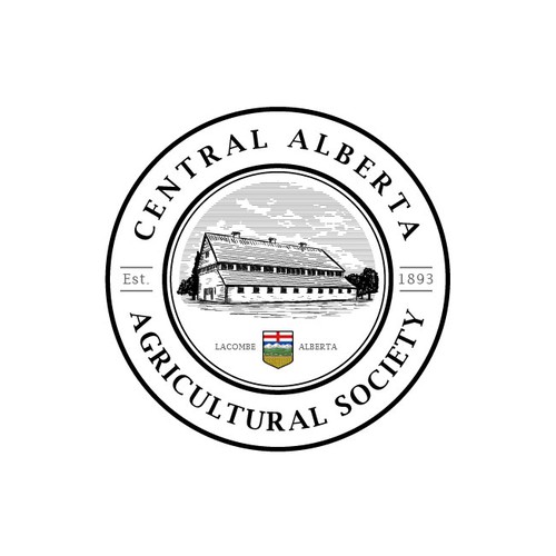 Agricultural logo with the title 'Vintage logo for Agricultural Society'