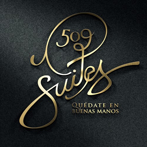 Suites design with the title 'logo hotel'