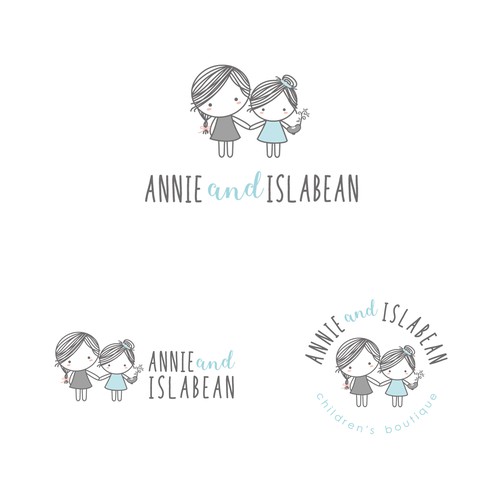 Kid's clothing logo with the title 'Annie and Islabean'