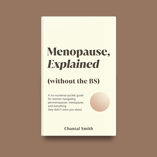 Book cover with the title 'Book cover for Menopause, Explained'