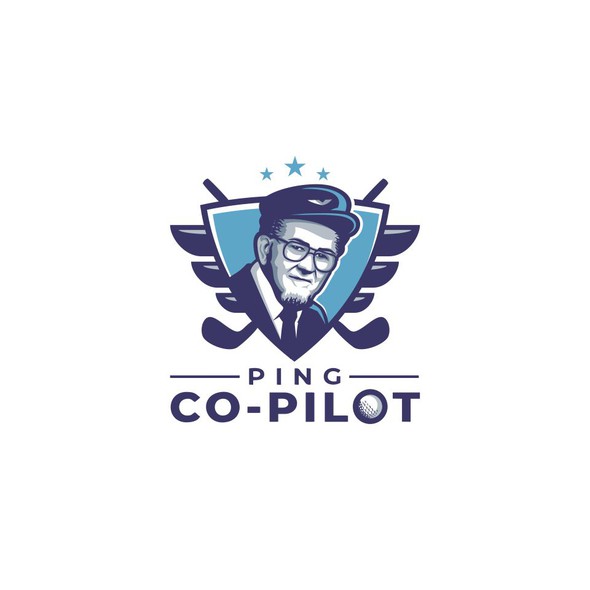 Portrait logo with the title 'Logo for PING CO-PILOT'
