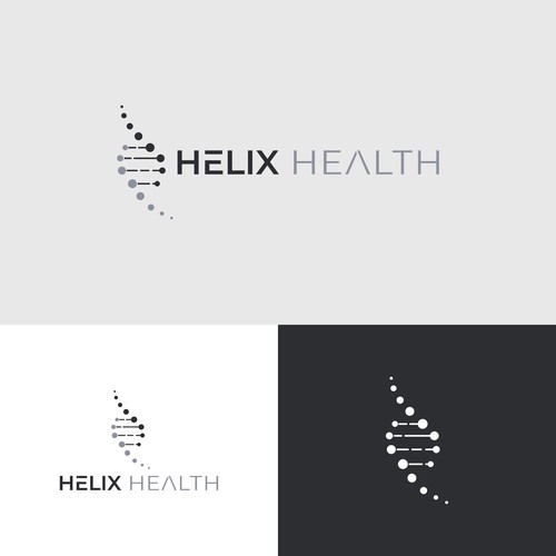 Helix logo with the title 'Helix Health Logo Design'