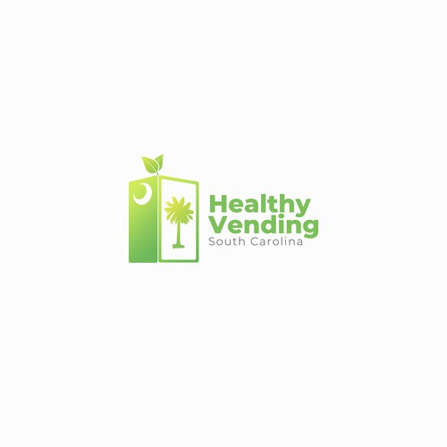 Vending logo with the title 'Healthy Vending South Carolina Logo Design'