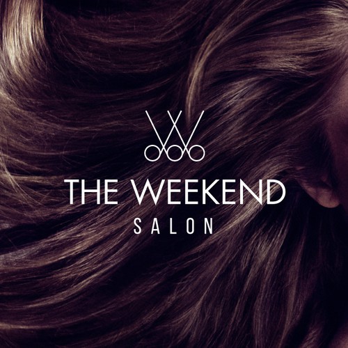 Beauty salon design with the title 'Propuesta de logo y portada para salón de belleza'