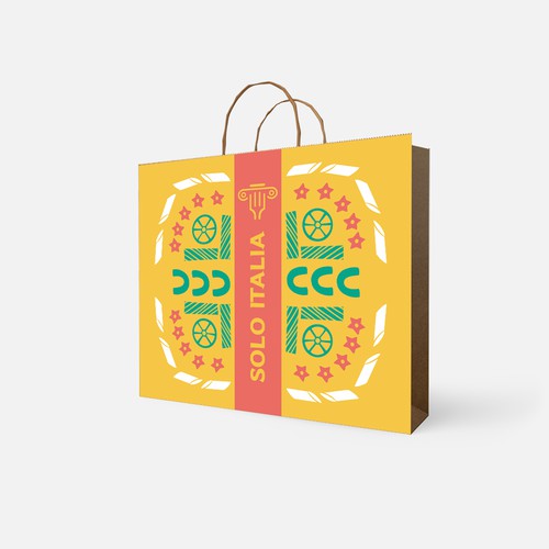 Pasta packaging with the title 'Fresh paperbag design for Italian restuarant'
