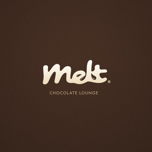 Lounge design with the title 'Melt Chocolate Lounge'