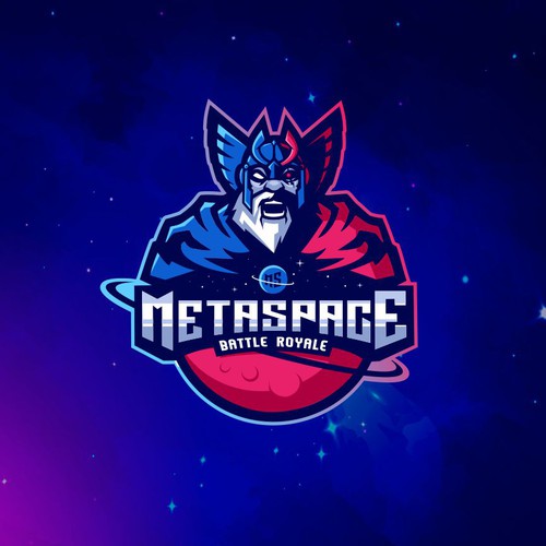 Planet logo with the title 'Logo for a fighting game'