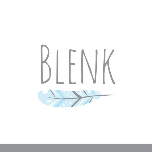 Feather logo with the title 'Logo for the high-end baby products'