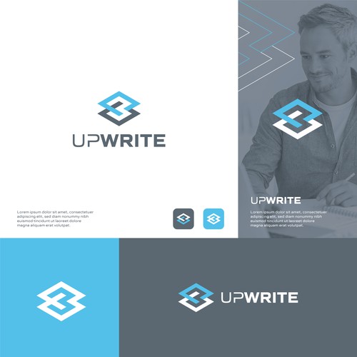 Writing logo with the title 'Modern Logo Design'