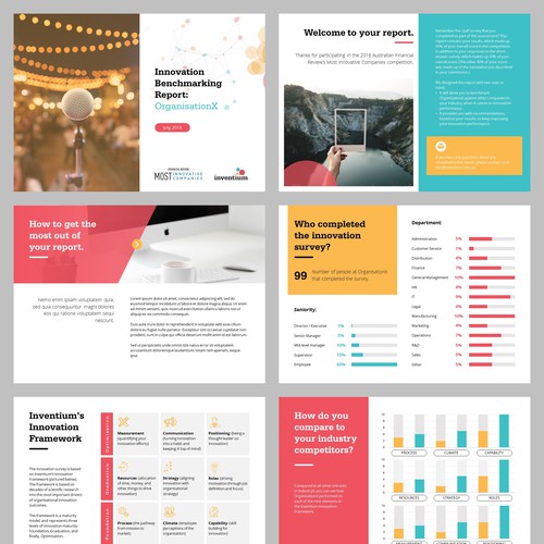 Presentation design with the title 'PowerPoint for Inventium'