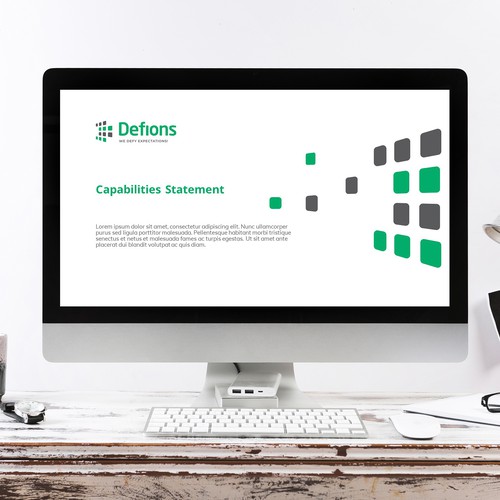 Slide design with the title 'Power Deck for Security Business'