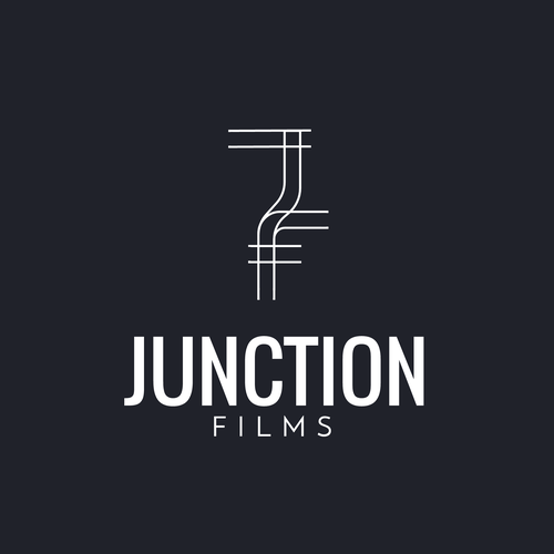Train logo with the title 'Junction films'