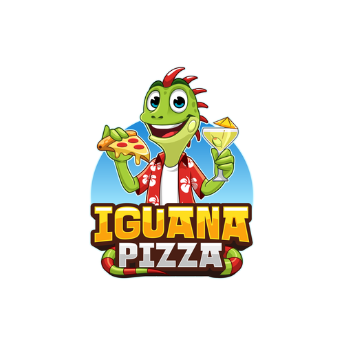 Pizzeria design with the title 'Fun Logo Concept for Pizzeria'